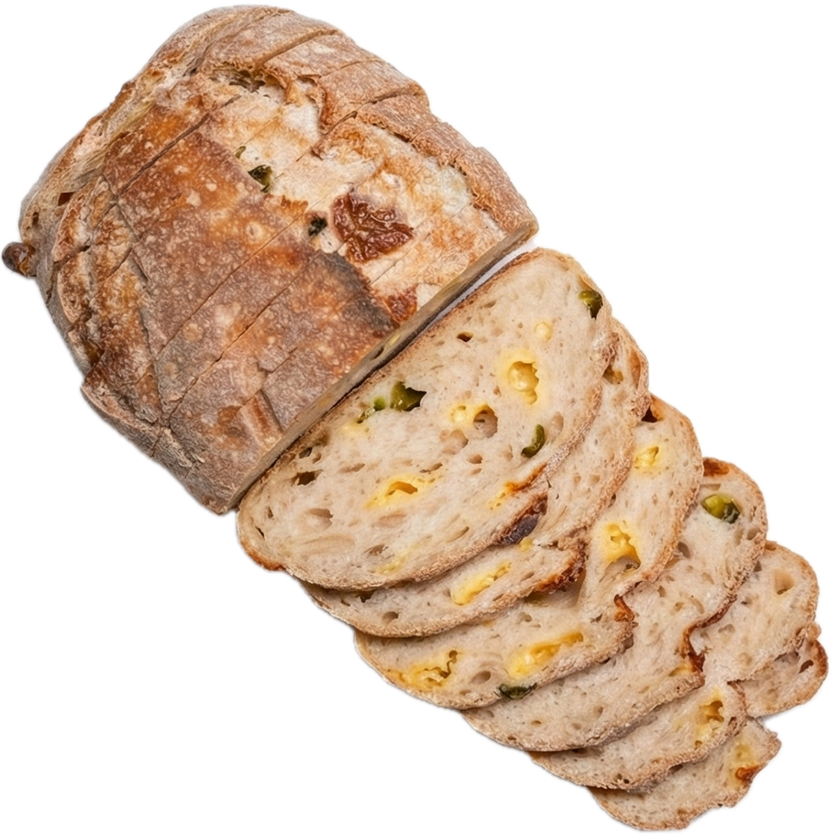 Jalapeno Cheddar Sourdough Slices